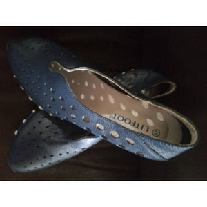 Litfoot Leather Walking Shoe, Navy Blue, Size 37 (Size 7-7.5)